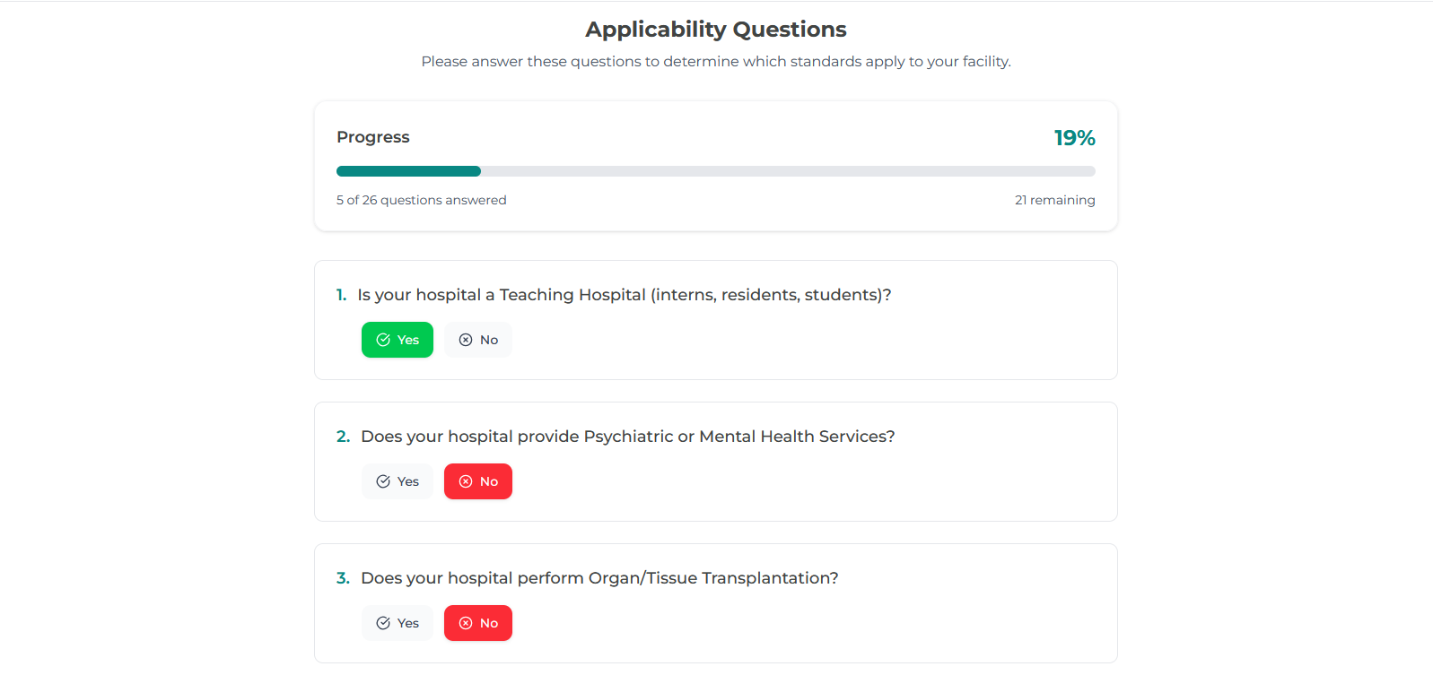 Applicability Check interface 1